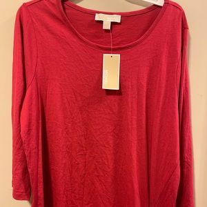 Michael kors new with tag dark pink top women